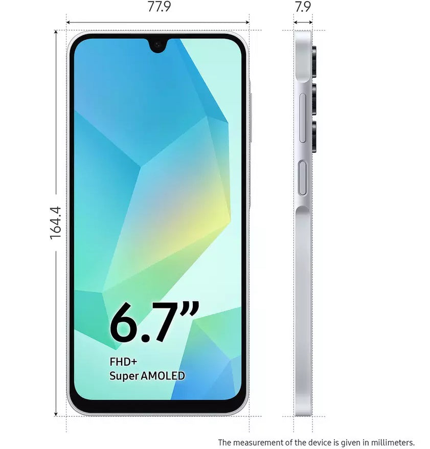 Samsung Galaxy A16 5G 6.7'' Smartphone 128GB Unlocked Dual-SIM - Light Grey - Kazoop 