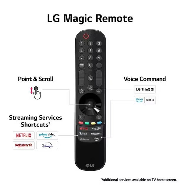 LG OLED55G45LW 2024 OLED HDR 4K Ultra HD One Wall Design 55'' Smart TV