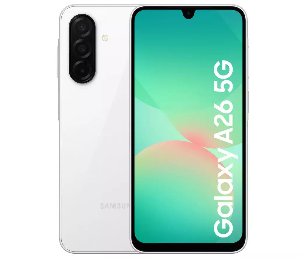 Samsung Galaxy A26 5G Smartphone 8GB RAM 256GB Unlocked Dual-SIM - White