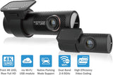 BlackVue DR900X-2CH 32GB 4k Ultra HD GPS Front & Rear Car Dashcam - Black