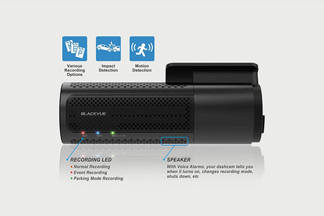 BlackVue DR750-2CH LTE 32GB 4G HD Dash Cam Free Vodafone V-Sim Card - Black - Kazoop 