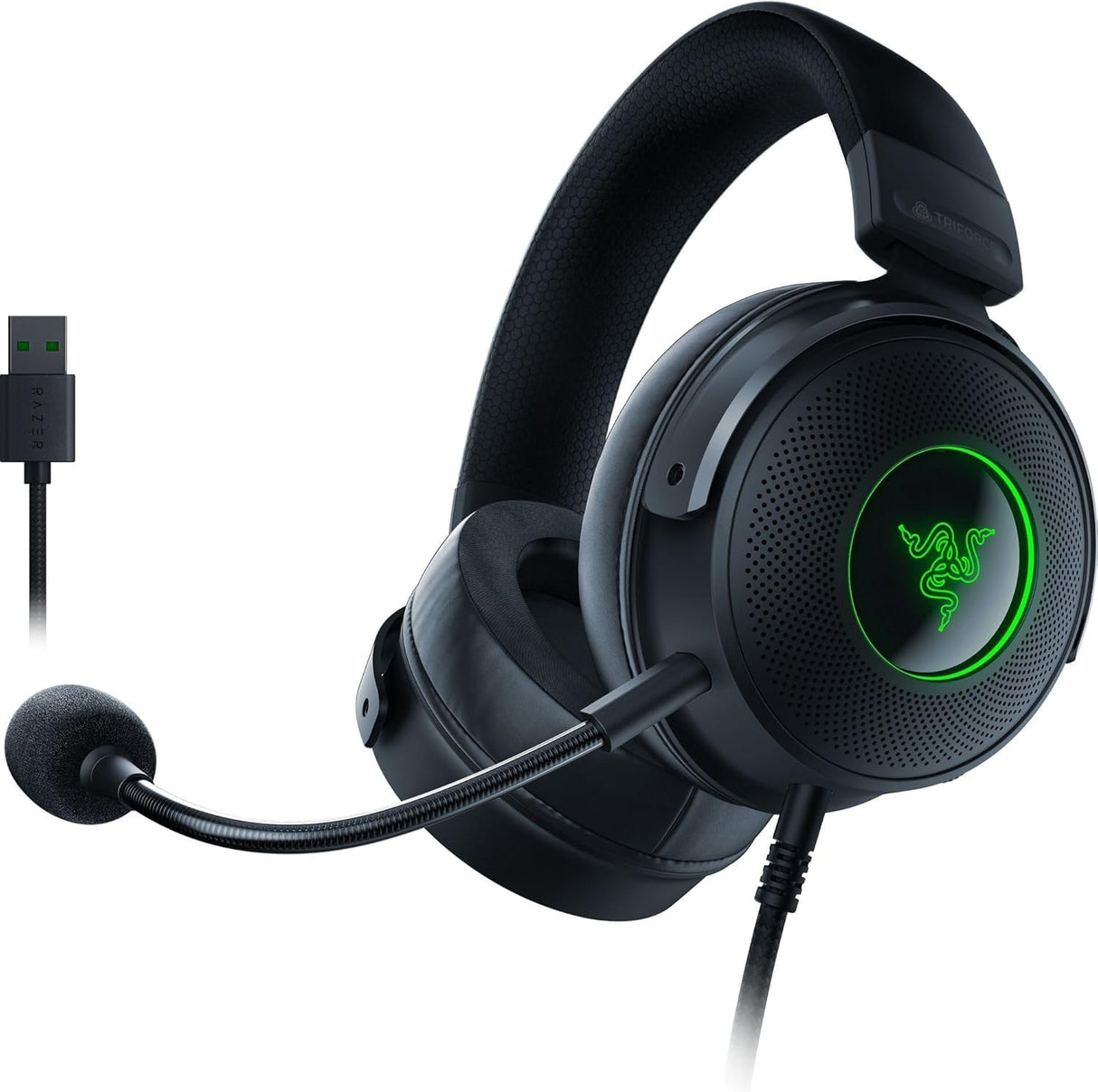 Razer Kraken V3 USB Wired Chroma RGB PC/Switch/PS Gaming Headset - Black