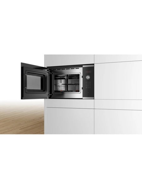 Bosch Series 4 BEL553MS0B Built-In Combination Microwave with Grill - Black - Kazoop 