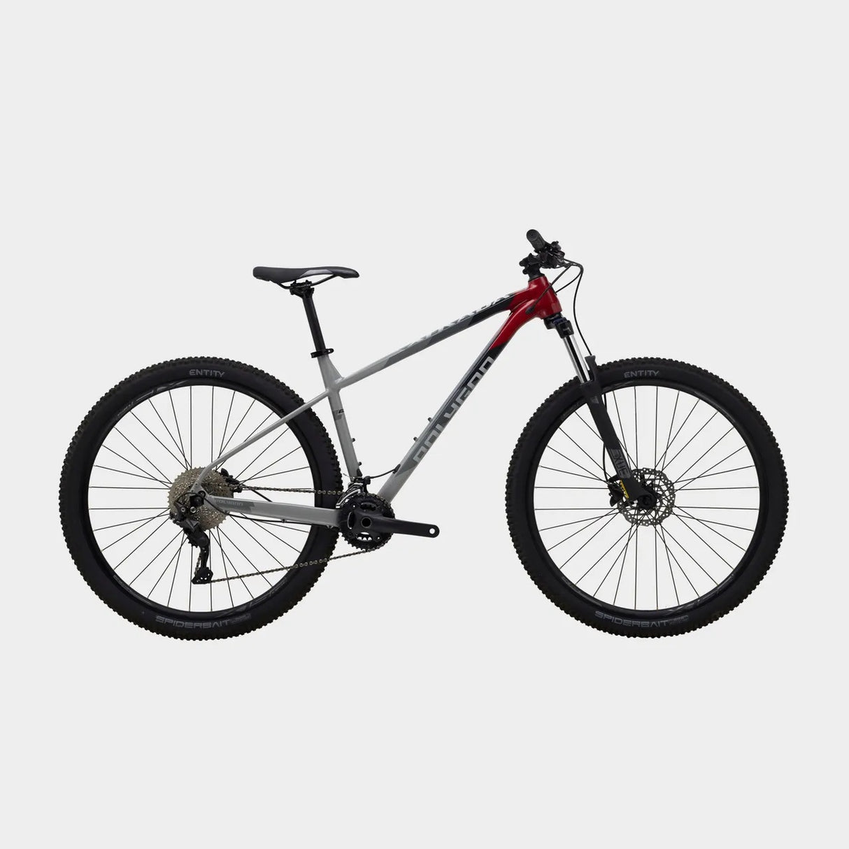 Polygon Xtrada 5 27.5" Wheel Unisex Mountain Bikes - Grey/Red - Small Frame
