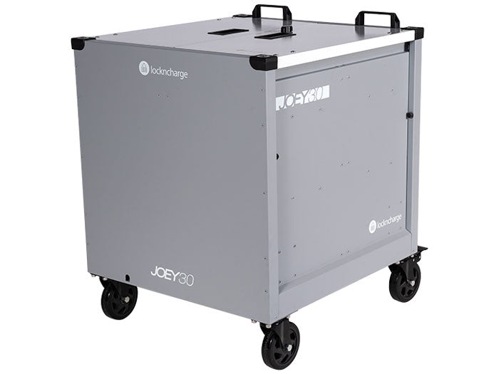 LocknCharge LNC10379 Joey 30 Cart Store and Charge 30 Bays - Silver - Kazoop 
