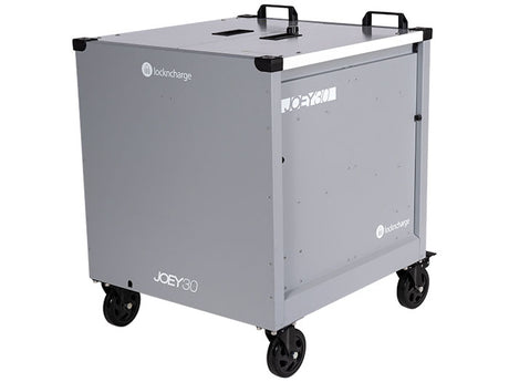 LocknCharge LNC10379 Joey 30 Cart Store and Charge 30 Bays - Silver - Kazoop 