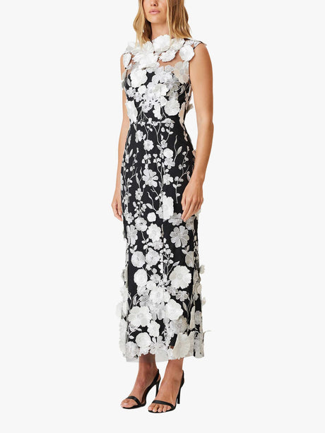 Elliatt Women's Selene 3D Floral Cocktail Dress - Black/White - Size M