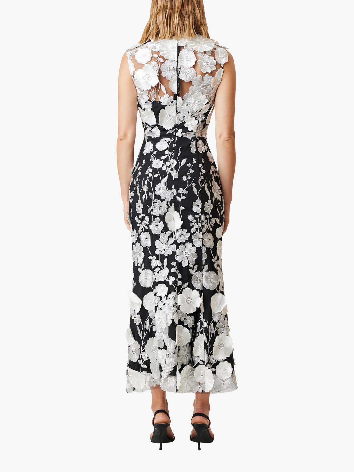 Elliatt Women's Selene 3D Floral Cocktail Dress - Black/White - Size M