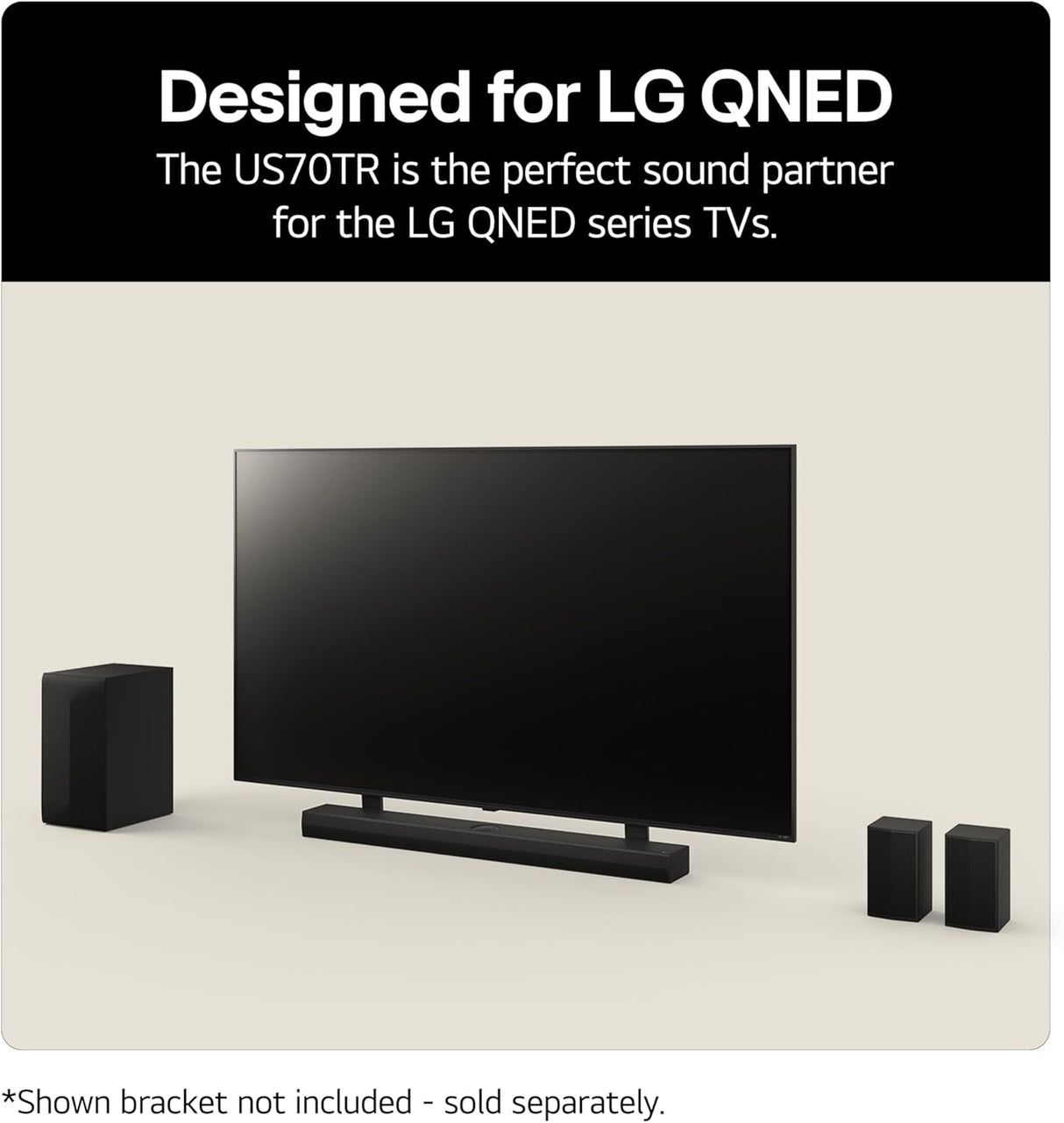 LG US70TR 5.1.1Ch Bluetooth Soundbar with Wireless Sub & Rear Speakers