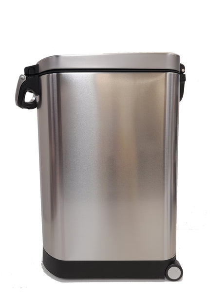 simplehuman Pet Food Bin Large 30L Stainless Steel - Silver - Kazoop 