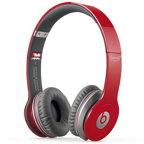 Beats by Dr. Dre Solo HD Wired On-Ear Headphones with Mic - Red - Kazoop 