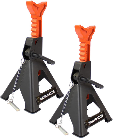 Bahco BHBH33000 Axle Stands 3T (Pair) - Black - Kazoop 