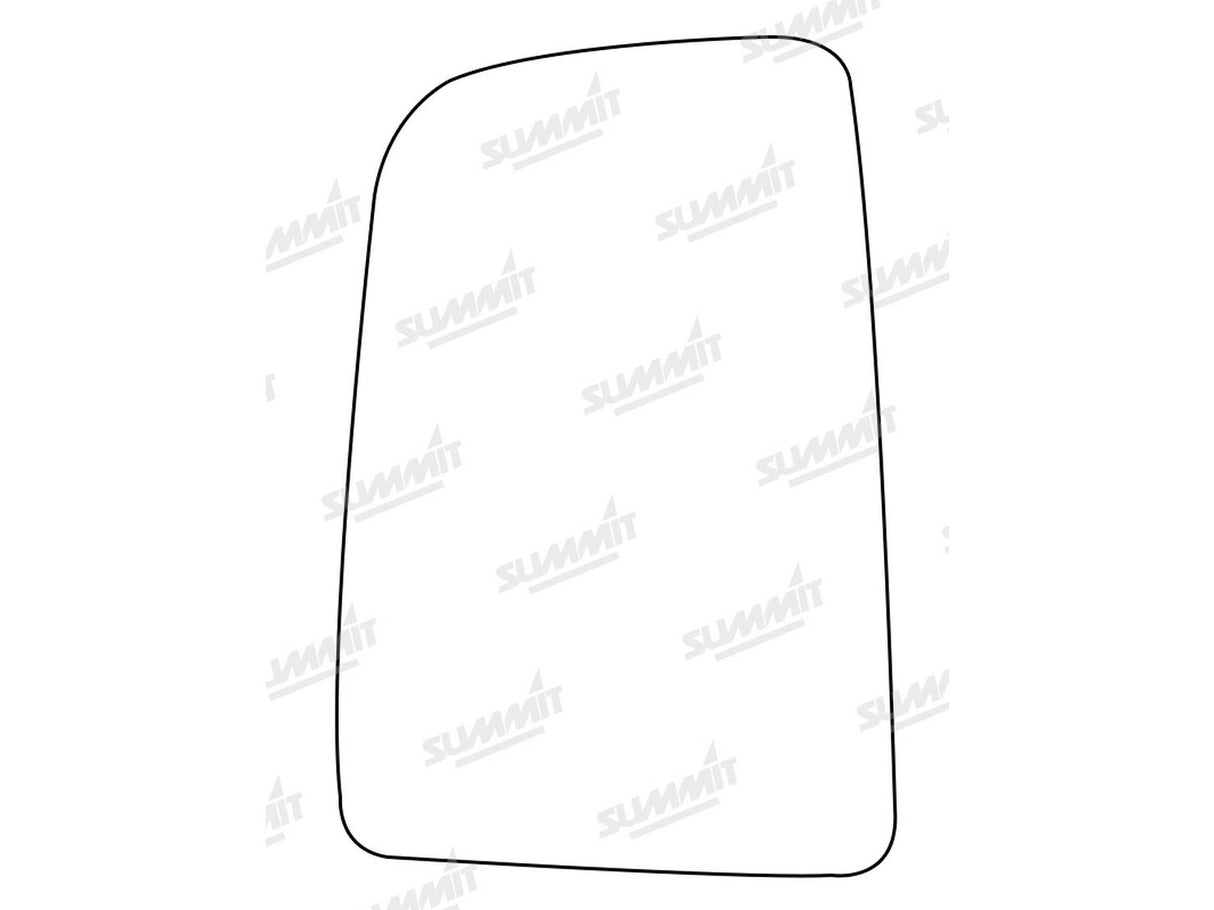 Summit CMV-17BH Passenger Side Heated Backing Plate 0.2 x 17 x 26cm - Black