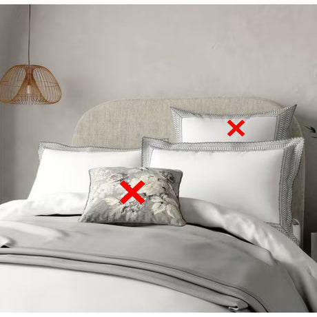 Bedeck of Belfast Astrid Cotton Percale King Duvet Cover Set - White/Multi