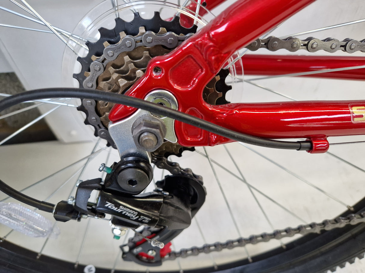 Apollo Transition Mens 18-Speed V-Brakes Hybrid Bike - Red - Small 14''