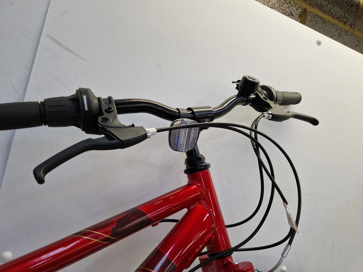 Apollo Transition Mens 18-Speed V-Brakes Hybrid Bike - Red - Small 14''