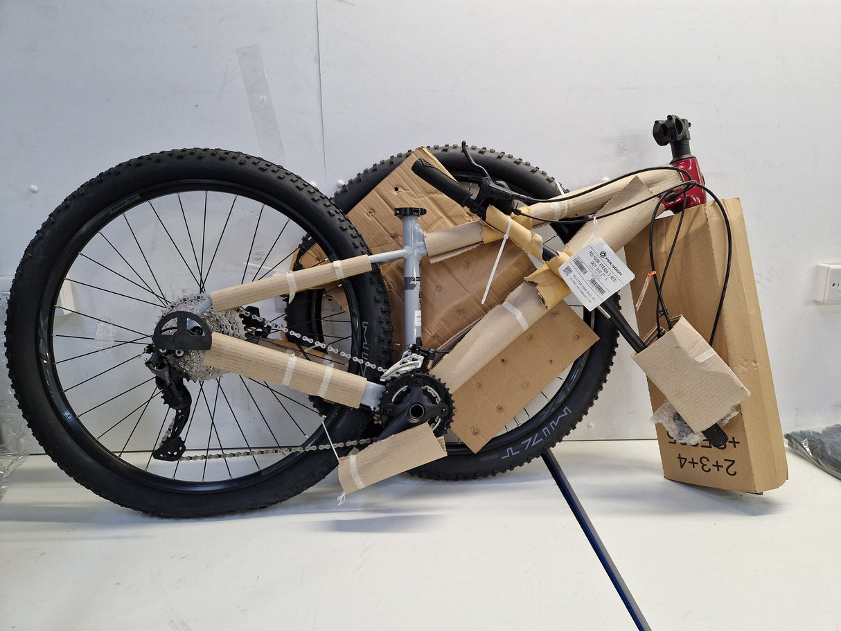 Polygon Xtrada 5 27.5" Wheel Unisex Mountain Bikes - Grey/Red - Small Frame