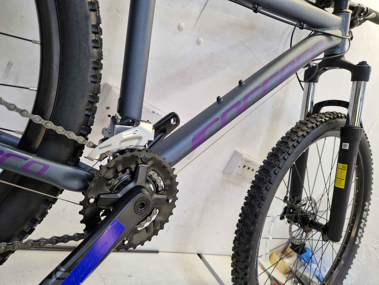 Carrera Vengeance Womens 16-Gears Alloy Mountain Bike - Grey - 16" Medium