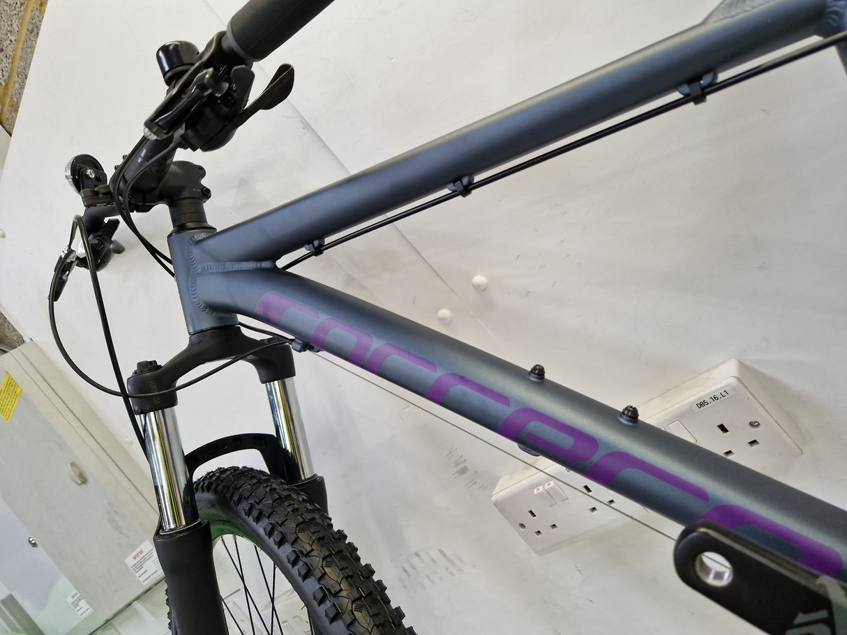 Carrera Vengeance Womens 16-Gears Alloy Mountain Bike - Grey - 16" Medium