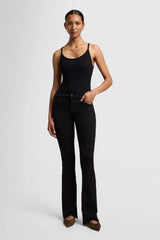 7 For All Mankind Mid Waist Bootcut B(Air) Jeans - Rinsed Black - Size 32