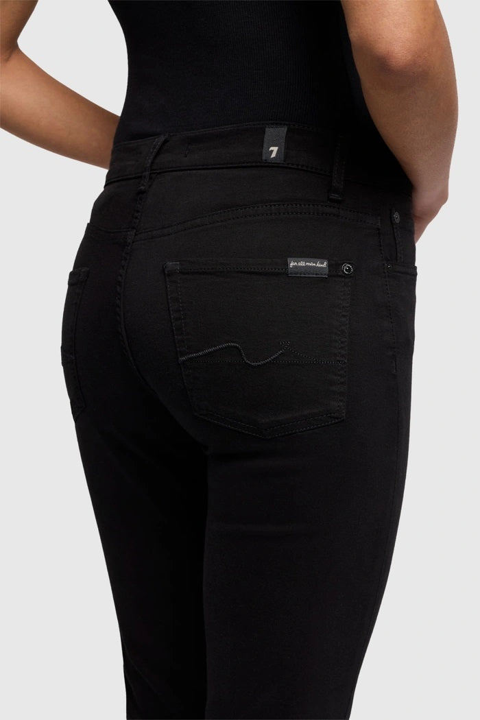 7 For All Mankind Mid Waist Bootcut B(Air) Jeans - Rinsed Black - Size 32