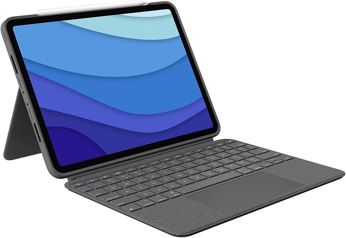 Logitech Combo Touch Keyboard Cover for iPad Pro 11'' - Grey - Kazoop 