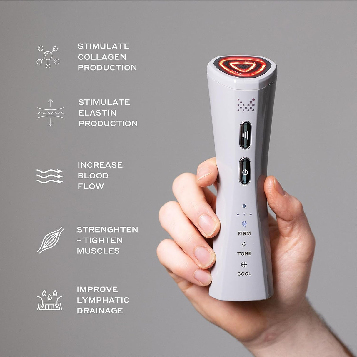 MAGNITONE FaceFocket 5-in-1 Facial Firming + Toning Anti Ageing Massager