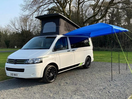 Campervan MP9506 Awning Sun Canopy Sunshade Motorhome for 4 or 6mm Rail Blue