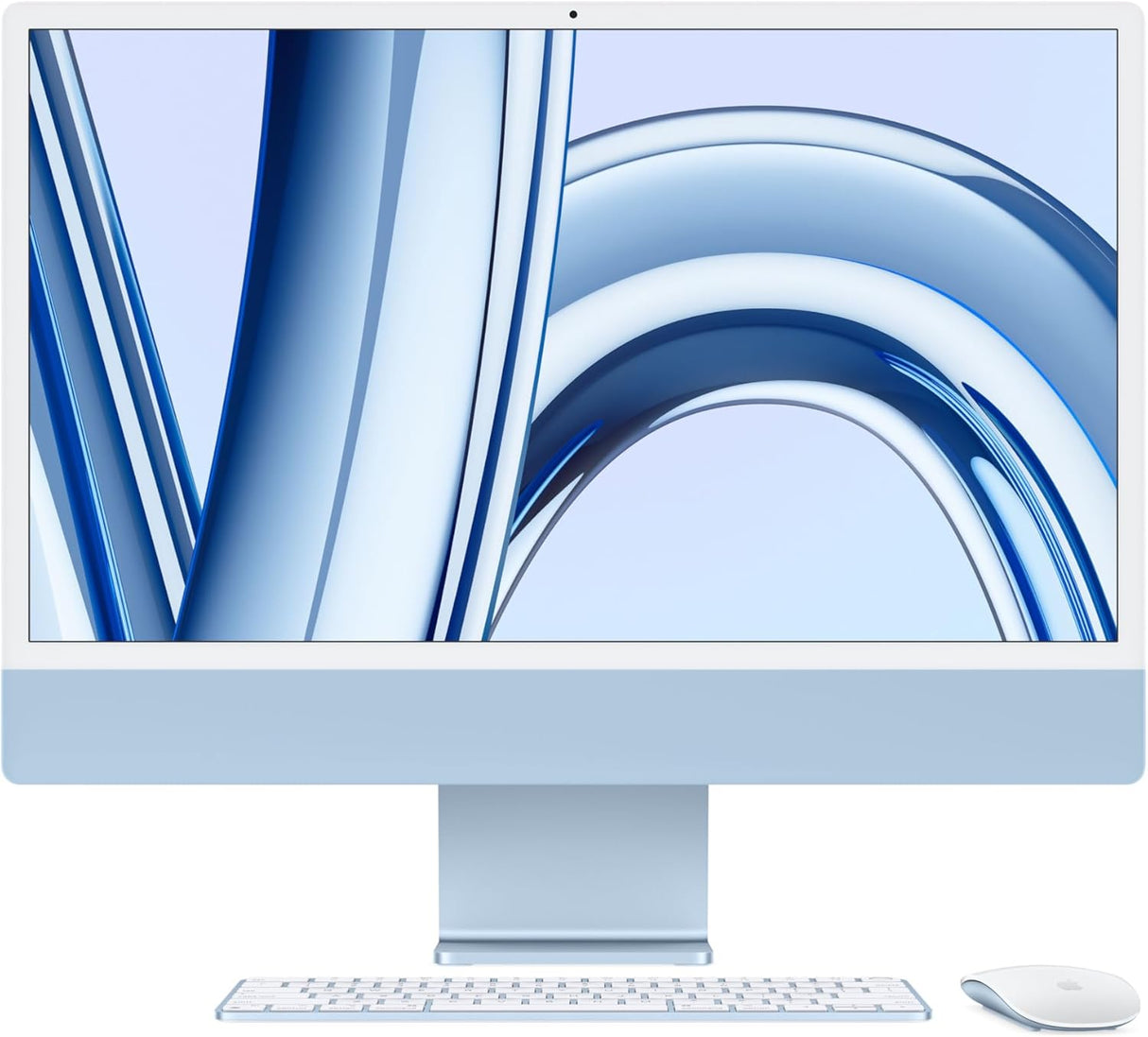 Apple 2023 iMac M3 8GB 256GB SSD 10‑Core 24” All-in-One Desktop PC - Blue