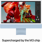 Apple 2023 iMac M3 8GB 256GB SSD 10‑Core 24” All-in-One Desktop PC - Blue