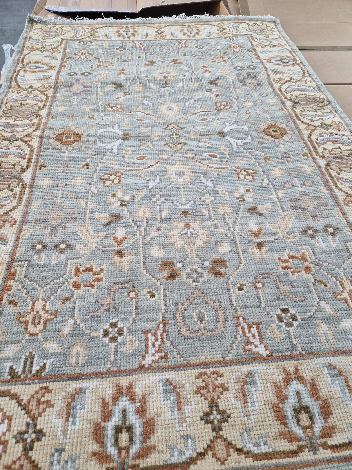 John Lewis Hand Knotted Kashvi Ziegler Wool Blend Rug 120 x 180cm - Natural