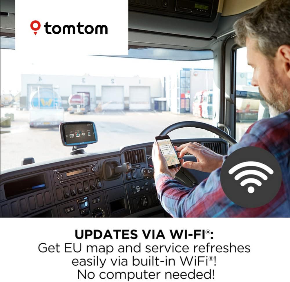 TomTom GO Professional 620 EU Maps 6'' Touchscreen Truck Sat Nav - Black