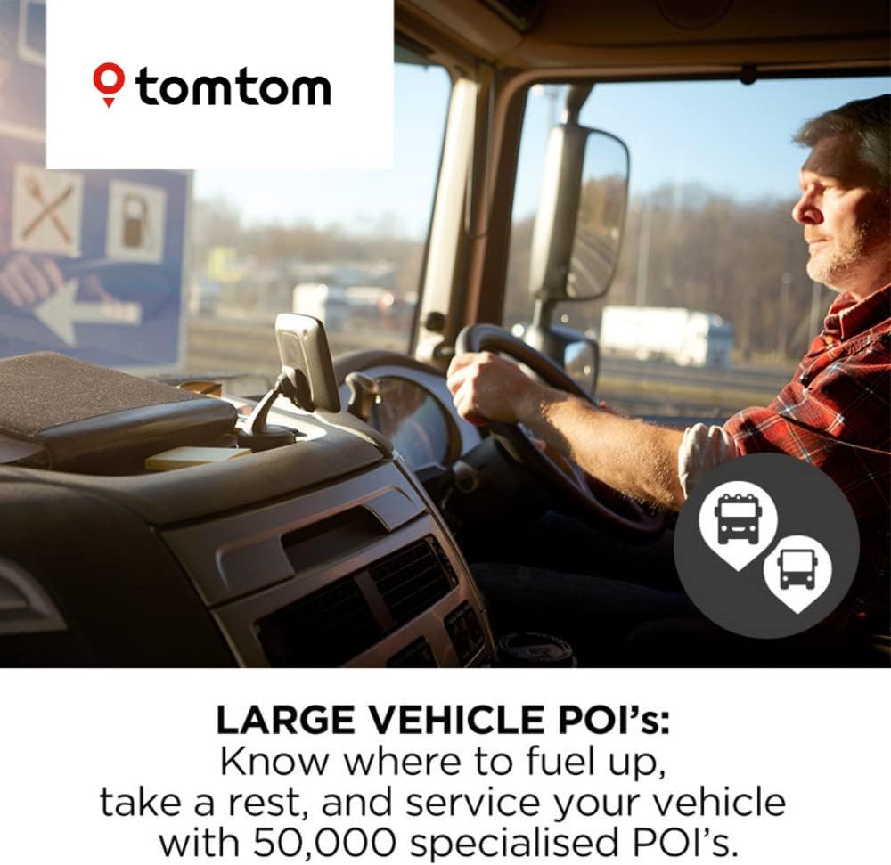 TomTom GO Professional 620 EU Maps 6'' Touchscreen Truck Sat Nav - Black