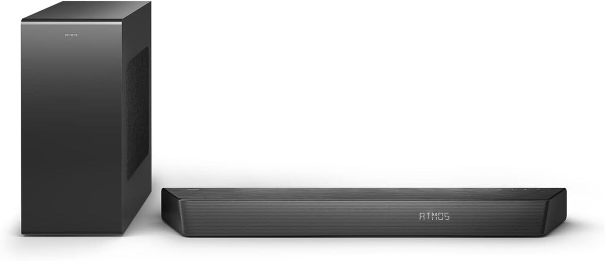 Philips TAB7207/10 2.1Ch 520W Soundbar with Wireless Subwoofer - Black
