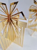 Georg Jensen Christmas Present Table Decorations Set of 3 - 18ct Gold Plated