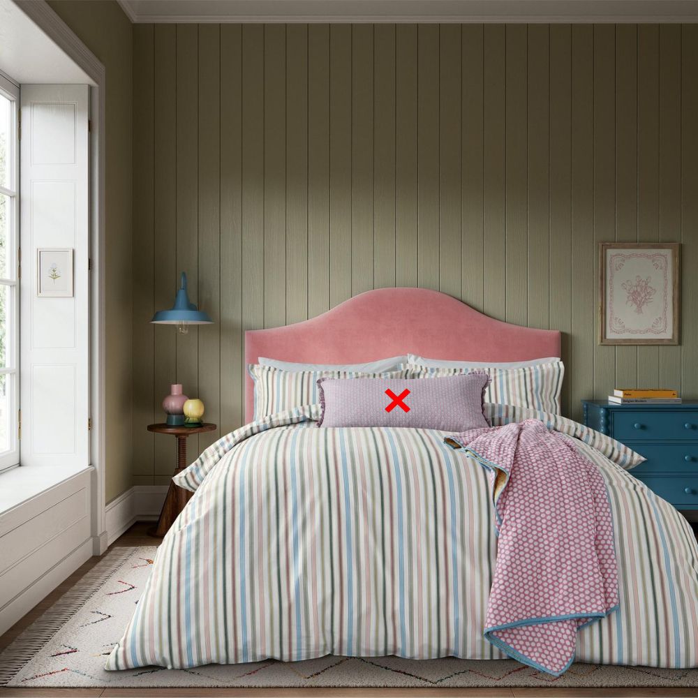 Land & Shore Barrow Cotton Super King Duvet Cover Set L220 x W260cm - Multi