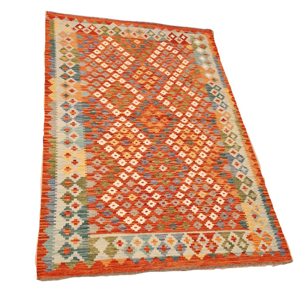 Gooch Luxury Kelim Vintage Wash Rectangular Wool Rug 245 x 165cm - Multi