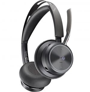Poly Voyager Focus 2 UC Wired & Wireless Computer PC Headset - Black