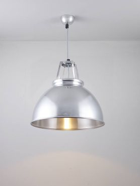 Original BTC Titan Ceiling Light Size 3 H26.5 x Dia.45.5cm - Silver