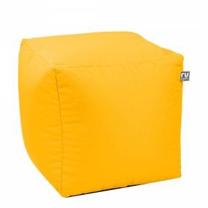 Rucomfy Indoor / Outdoor Bean Cube - H40 X W40 X D40cm - Yellow