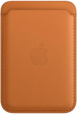 Apple MM0Q3ZM/A Genuine Leather Wallet with MagSafe - Golden Brown