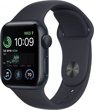 Apple Watch SE 2nd Gen 2022 40mm GPS Health Smart Watch - Midnight Black