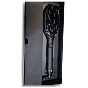 ghd Glide Professional Ceramic Hot Brush for Hair Styling 185°C Temp - Black