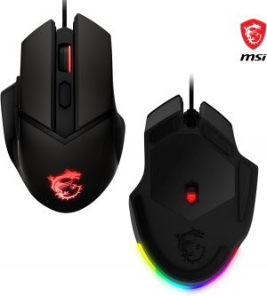 MSI Clutch GM20 Elite RGB Wired Gaming Mouse - Black