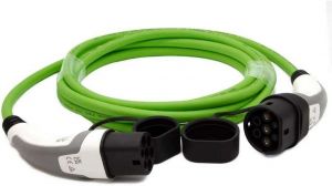 Masterplug 32A 7kW Mode 3 Type 2 to Type 2 Charging Cable 5m - Green