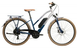 Raleigh Array RAYSMOT Open Frame Hybrid Electric Bike 40cm - Silver/Blue