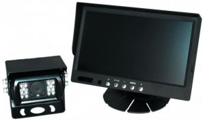 Echomaster MCK70 7" Monitor and IR Reversing Parking Camera Kit - Black