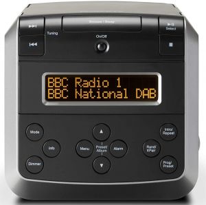Roberts Sound48 DAB/DAB+/FM/CD Bluetooth Stereo Clock Radio - Black