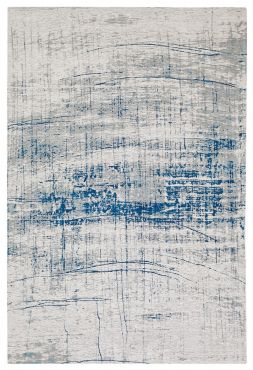 Louis De Poortere Bronx Azurite Abstract Rug 180 x 120cm - Blue/Grey