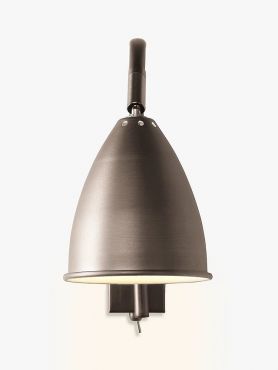 John Lewis Chelsea Adjustable Wall Light H22.7xW10cmxD26.3cm - Satin Pewter